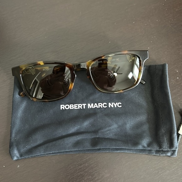 ROBERT MARC NYC Sunglasses Mens 5048 Matte Tortoise NEW - Picture 3 of 9